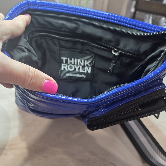 THINK ROYLN Quilted Crossbody Bag in Vibrant Blue - Picture 7 of 8